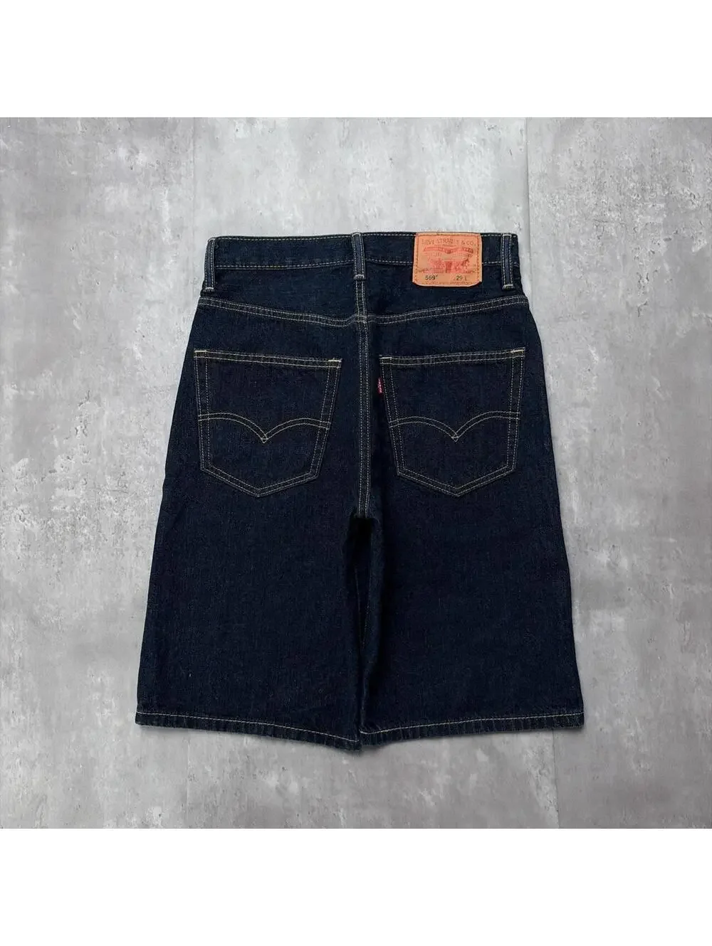 Y2K Dark Wash Levi’s 569 Grunge Baggy Skater Denim Jorts